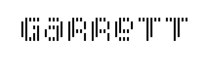 Pixcel Vertical Scan  Free Fonts Download