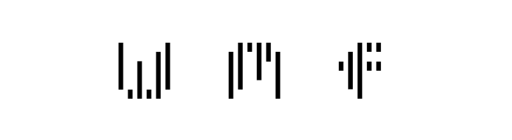 Pixcel Vertical Scan  Free Fonts Download