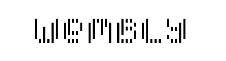 Pixcel Vertical Scan  Free Fonts Download