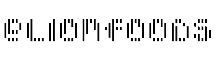 Pixcel Vertical Scan  Free Fonts Download