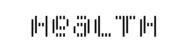 Pixcel Vertical Scan  Free Fonts Download