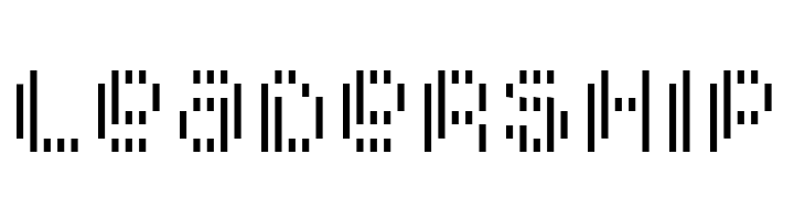 Pixcel Vertical Scan  Free Fonts Download