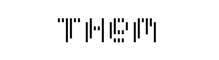Pixcel Vertical Scan  Free Fonts Download