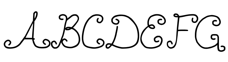 DJB SQUIRLY Q  Free Fonts Download