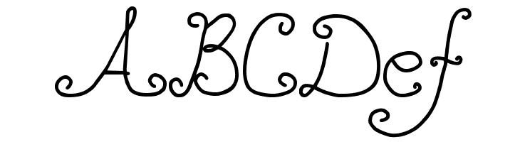 DJB SQUIRLY Q  Free Fonts Download