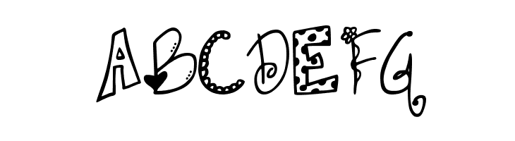 DJB Doodlie Beans  Free Fonts Download