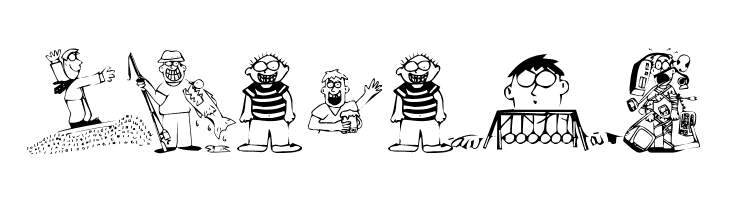 KR Silly Art People  Free Fonts Download