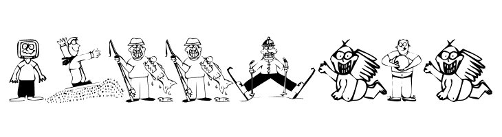 KR Silly Art People  Free Fonts Download