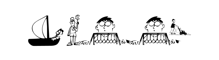 KR Silly Art People  Free Fonts Download