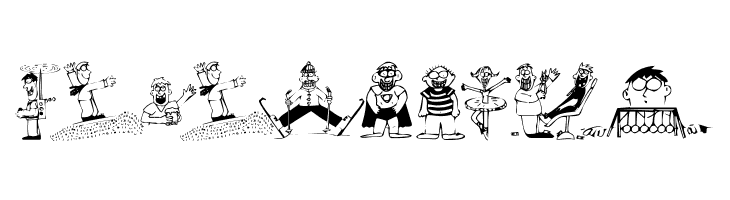 KR Silly Art People  Free Fonts Download