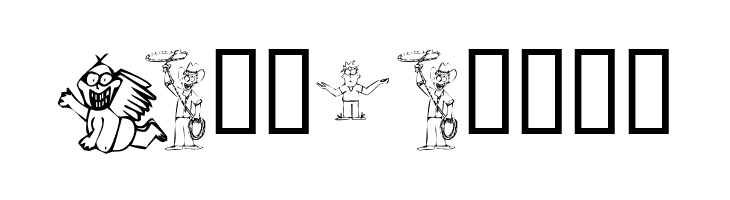 KR Silly Art People  Free Fonts Download