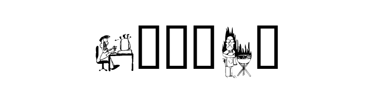 KR Silly Art People  Free Fonts Download