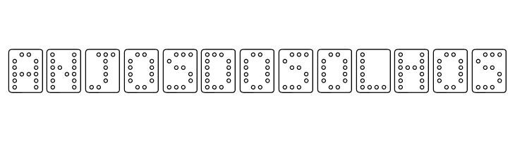 Domino bred  Free Fonts Download