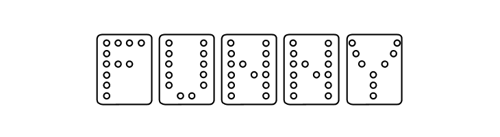 Domino bred  Free Fonts Download