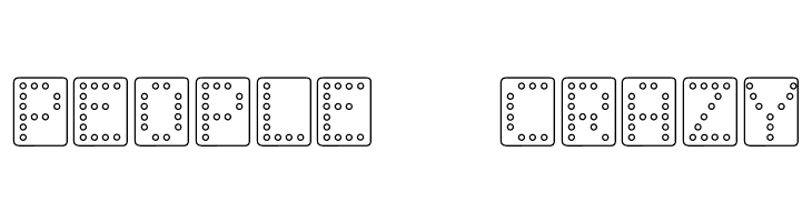 Domino bred  Free Fonts Download