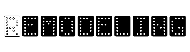 Domino bred  Free Fonts Download