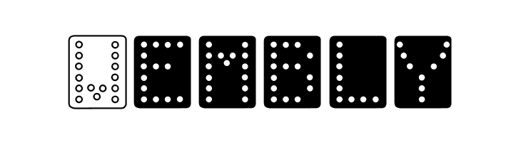 Domino bred  Free Fonts Download