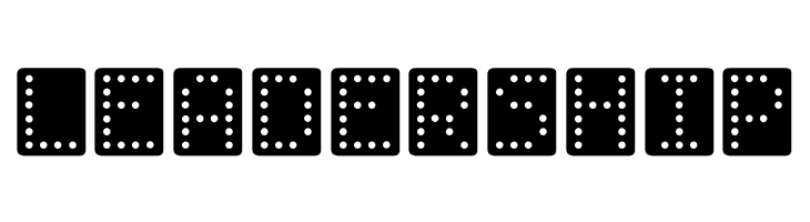 Domino bred  Free Fonts Download