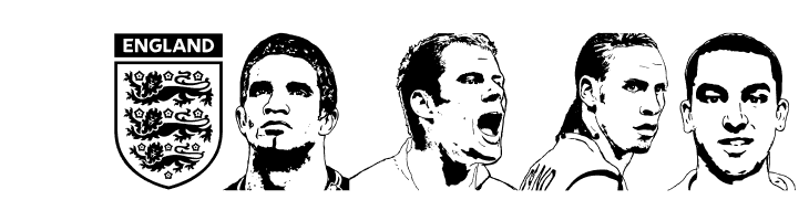 England squad 2006  Free Fonts Download