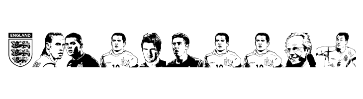 England squad 2006  Free Fonts Download