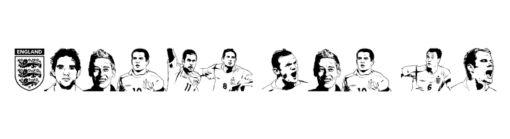 England squad 2006  Free Fonts Download