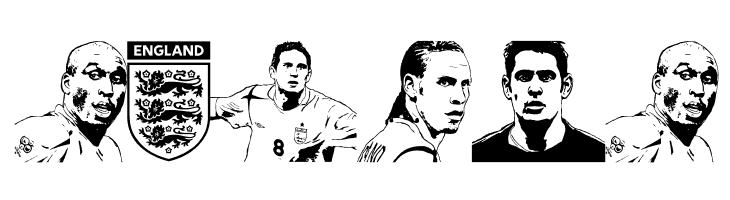 England squad 2006  Free Fonts Download