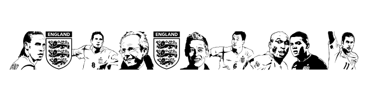 England squad 2006  Free Fonts Download