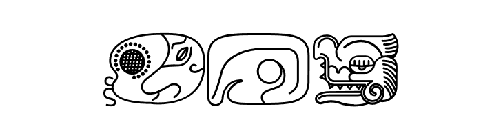 mayanglyphsoutline-Regular  Free Fonts Download