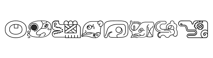 mayanglyphsoutline-Regular  Free Fonts Download