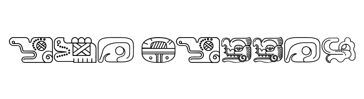 mayanglyphsoutline-Regular  Free Fonts Download