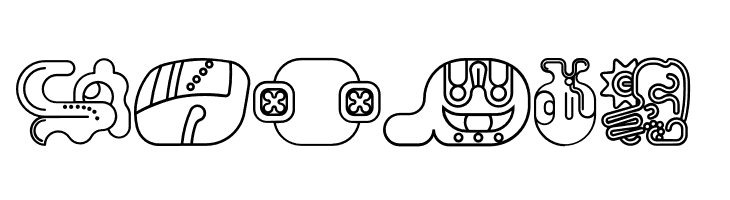 mayanglyphsoutline-Regular  Free Fonts Download