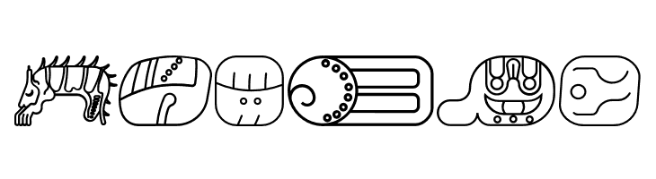 mayanglyphsoutline-Regular  Free Fonts Download
