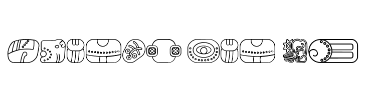 mayanglyphsoutline-Regular  Free Fonts Download