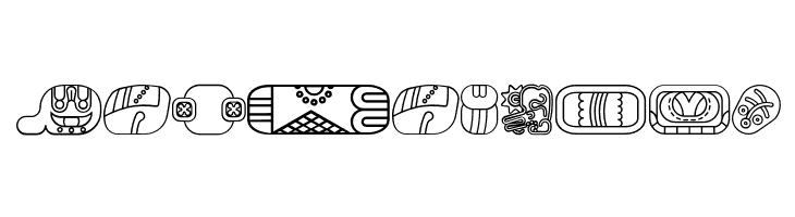 mayanglyphsoutline-Regular  Free Fonts Download