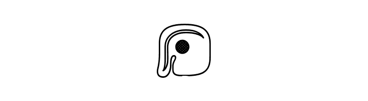 mayan glyphs outline Regular  Free Fonts Download