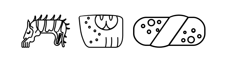 mayan glyphs outline Regular  Free Fonts Download