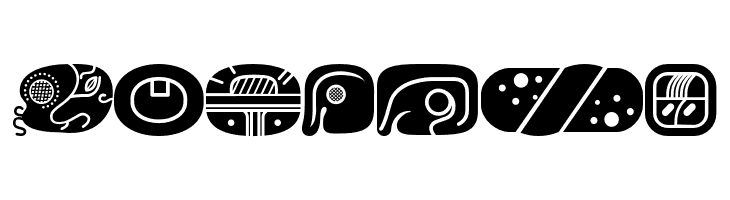 mayanglyphsfill-Regular  Free Fonts Download