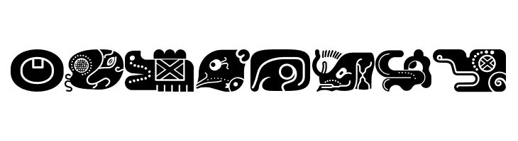 mayanglyphsfill-Regular  Free Fonts Download