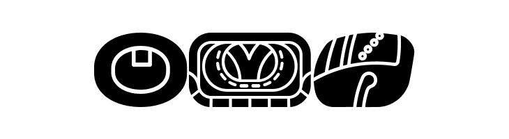 mayan glyphs fill Regular  Free Fonts Download