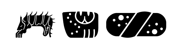 mayan glyphs fill Regular  Free Fonts Download