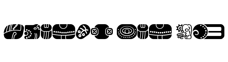 mayan glyphs fill Regular  Free Fonts Download