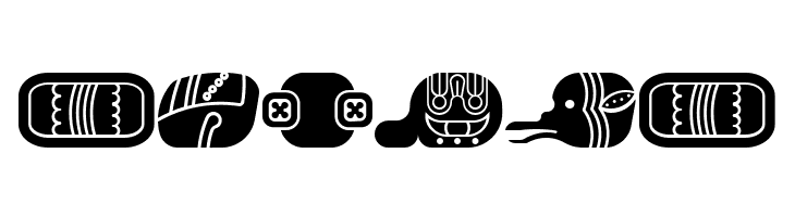 mayan glyphs fill Regular  Free Fonts Download