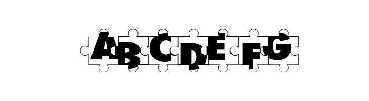 Puzzle Pieces  Free Fonts Download