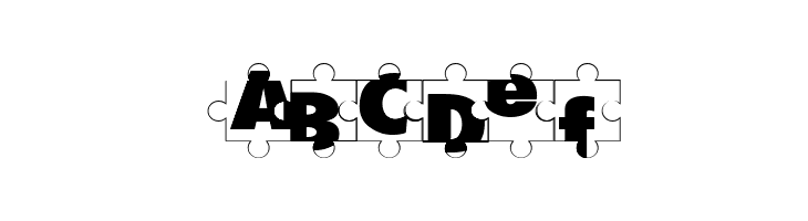Puzzle Pieces  Free Fonts Download