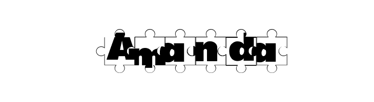 Puzzle Pieces  Free Fonts Download