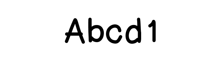 Abcd1 fingerlinger Font