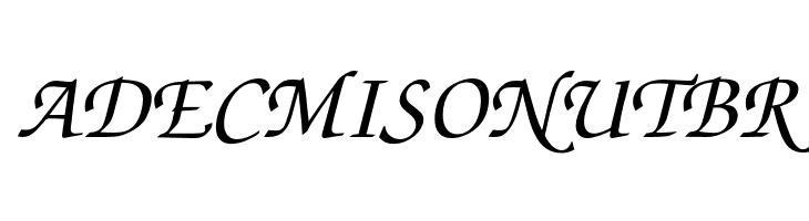 TeXGyreChorus-MediumItalic  Free Fonts Download