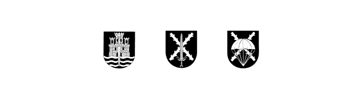 Spanish Army Shields  Free Fonts Download