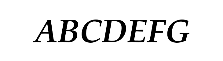 TeXGyrePagella-BoldItalic  Free Fonts Download