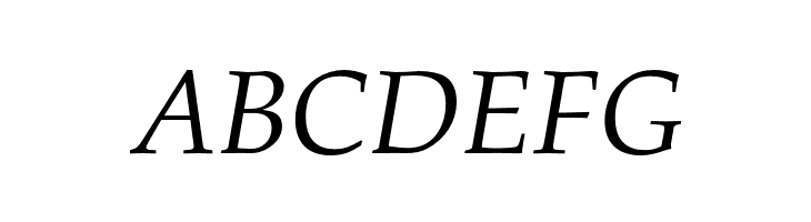 TeXGyrePagella-Italic  Free Fonts Download